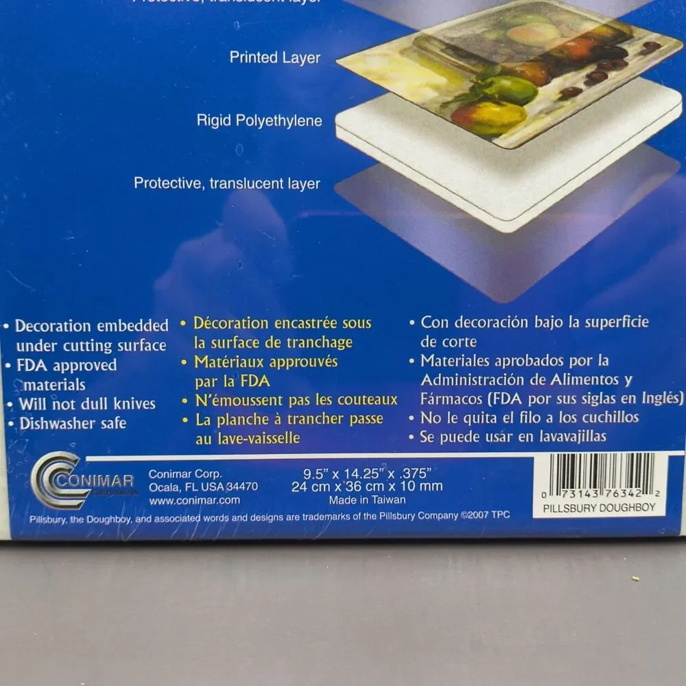 Sealed Pillsbury Doughboy Poppin Fresh Ol' Blue Eyes Cutting Board 2007 New